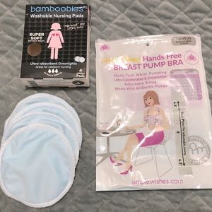 Hands free Breast Pump Bra Size LP & Nursing Pads